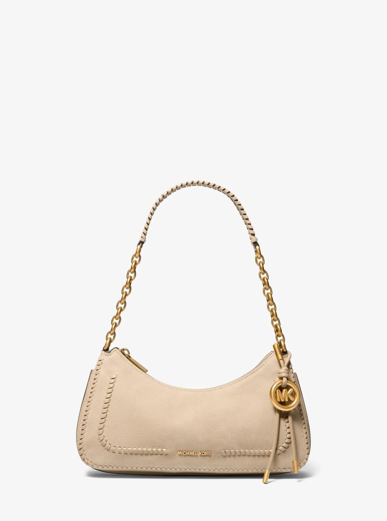 Michael Kors Nolita Medium Pebbled Leather Chain Pochette