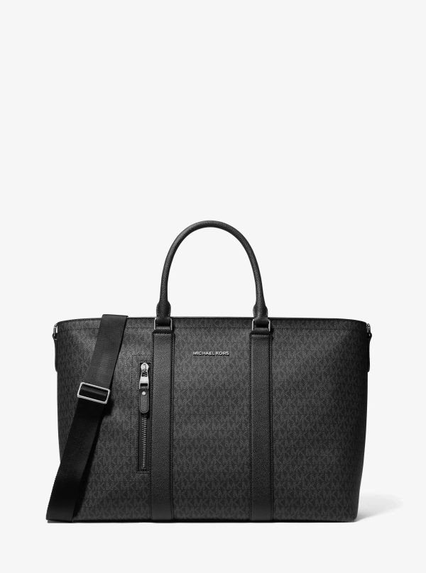 Michael Kors Hudson Signature Logo Tote Bag
