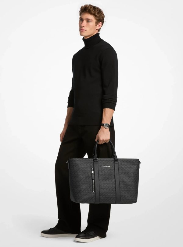 Michael Kors Hudson Signature Logo Tote Bag