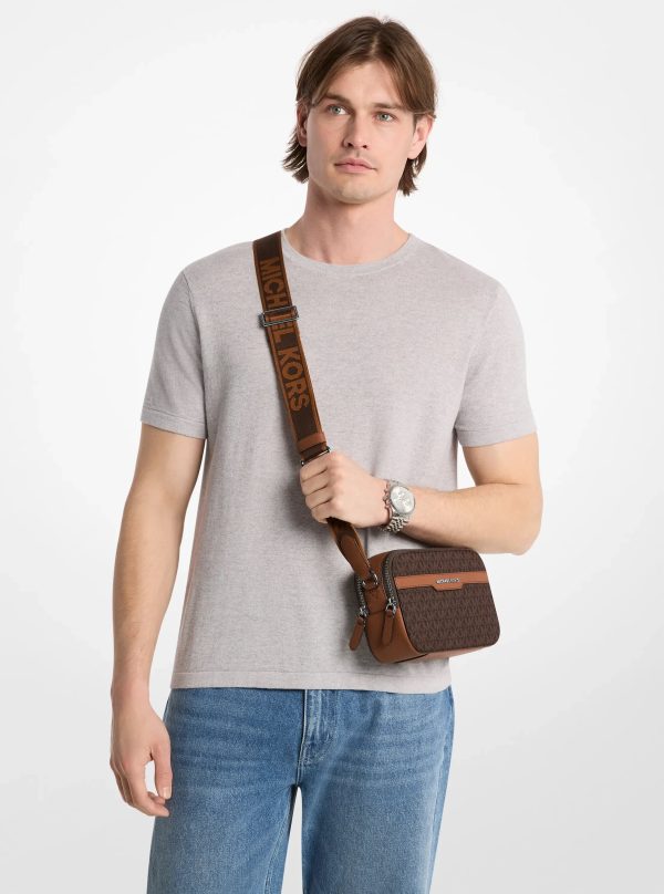 Michael Kors Hudson Signature Logo Camera Crossbody Bag