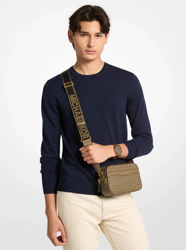 Michael Kors Hudson Signature Logo Camera Crossbody Bag