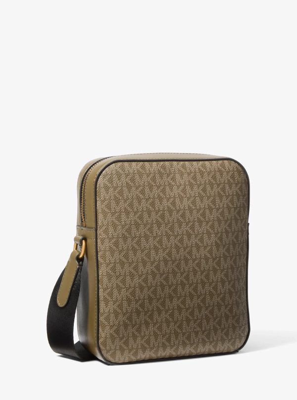 Michael Kors Hudson Mini Signature Logo Flight Bag