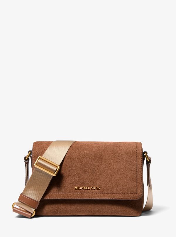 Michael Kors Hudson Mini Suede Messenger Bag
