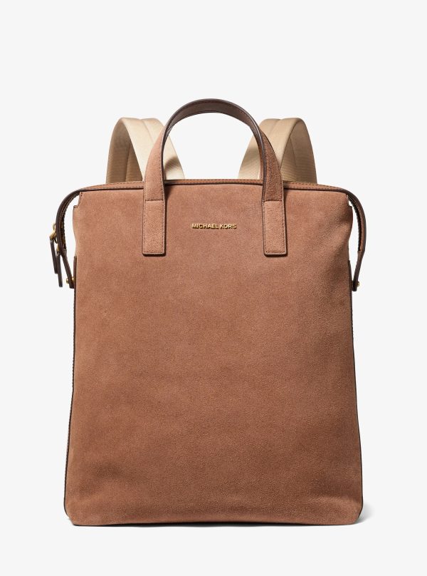Michael Kors Nicholas Suede Convertible Backpack