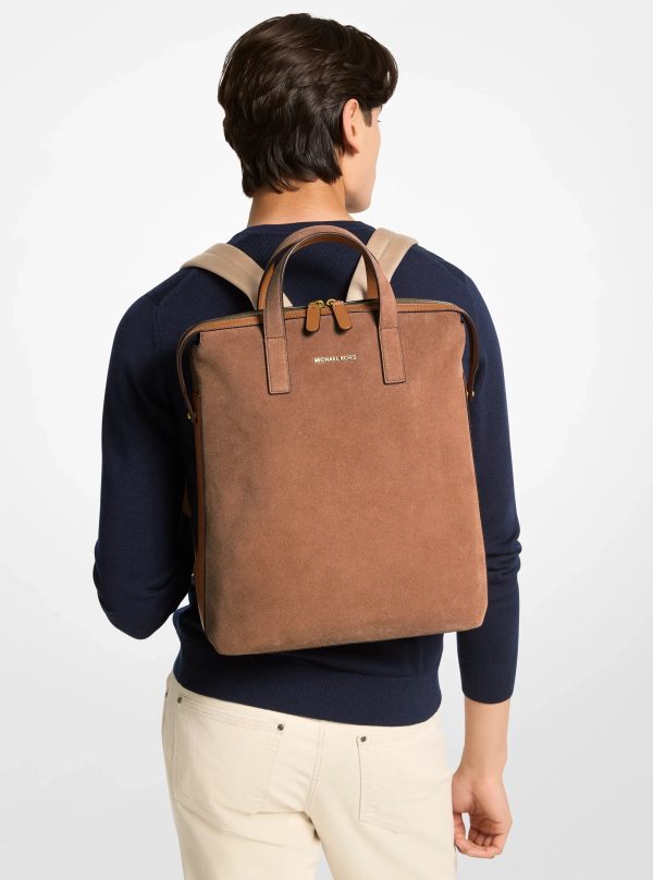 Michael Kors Nicholas Suede Convertible Backpack