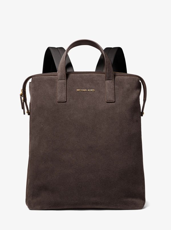 Michael Kors Nicholas Suede Convertible Backpack