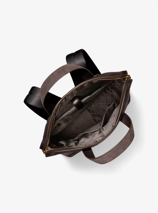 Michael Kors Nicholas Suede Convertible Backpack