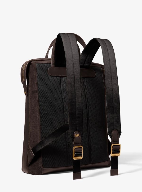 Michael Kors Nicholas Suede Convertible Backpack