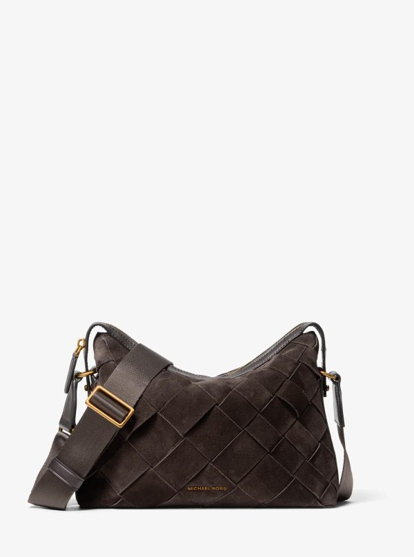 Michael Kors Nicholas Suede Crossbody Messenger