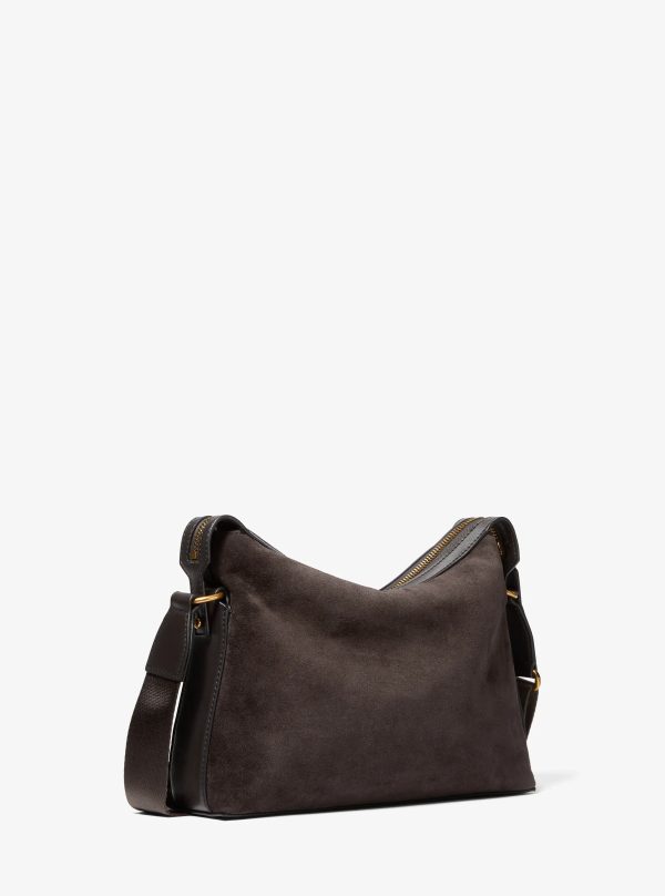 Michael Kors Nicholas Suede Crossbody Messenger