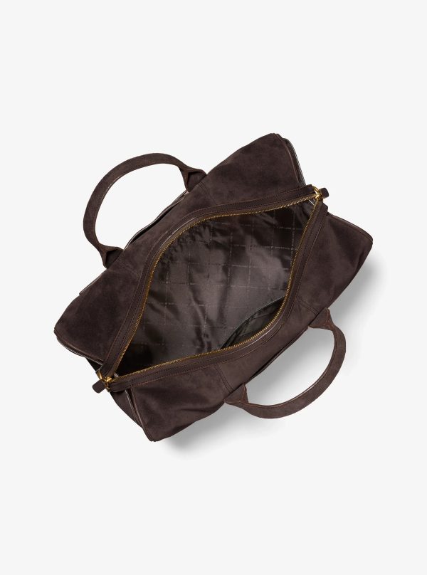 Michael Kors Nicholas Medium Suede Slouch Duffel Bag