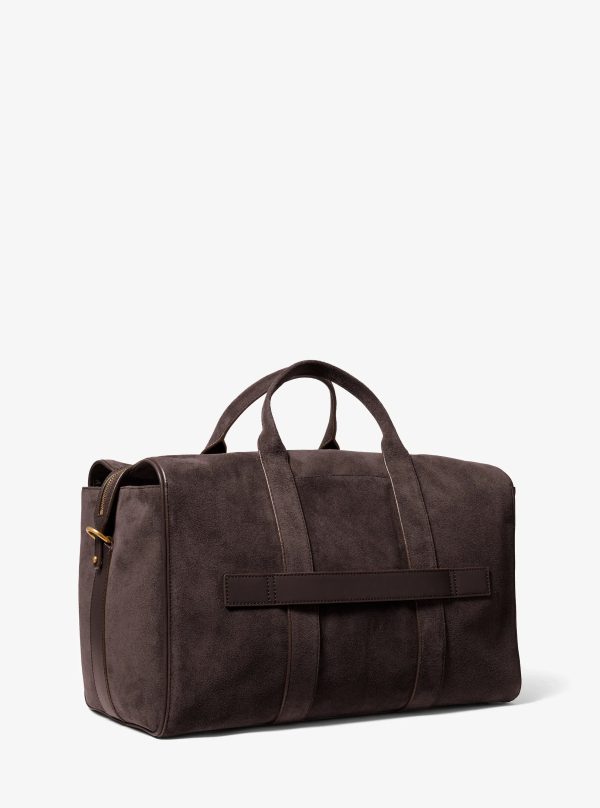 Michael Kors Nicholas Medium Suede Slouch Duffel Bag