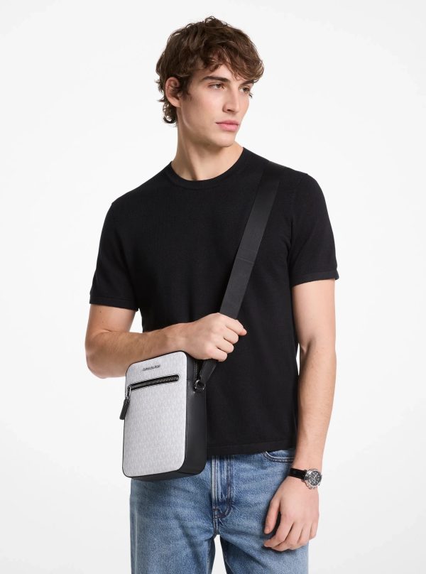 Michael Kors Varick Logo Flight Bag