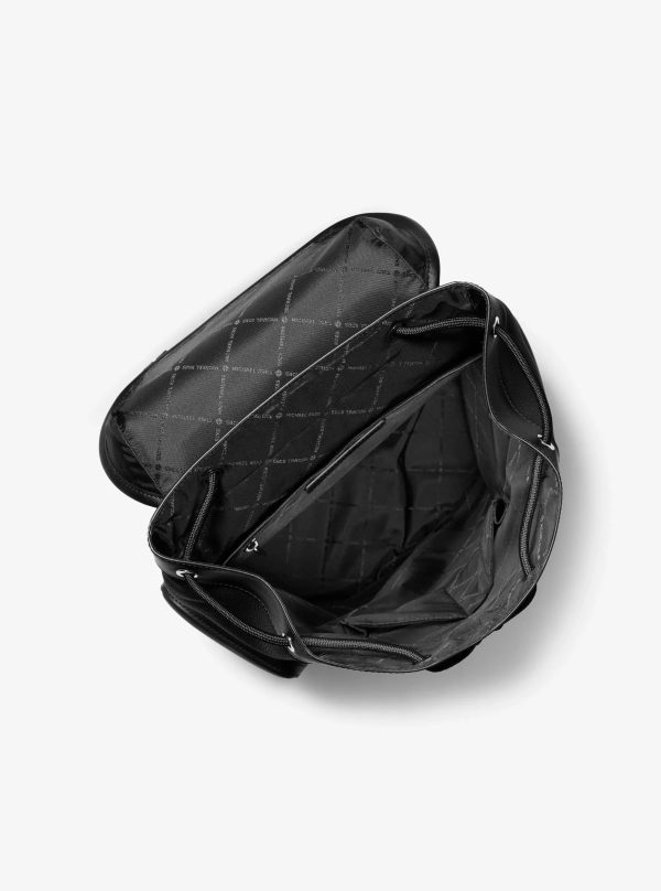 Michael Kors Hudson Pebbled Leather Backpack
