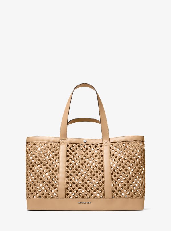 Michael Kors Whitley Medium Hand-Woven Tote Bag