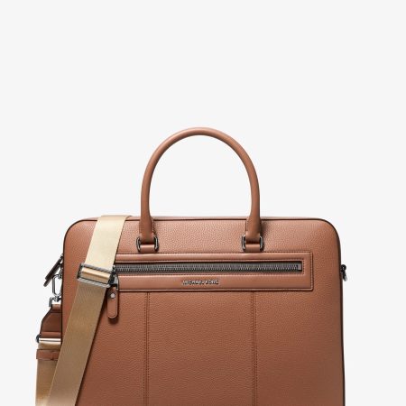 Michael Kors Jet Set Pebbled Leather Briefcase