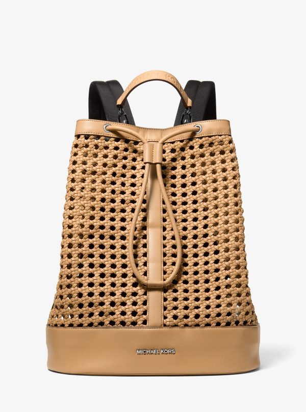Michael Kors Whitley Medium Hand-Woven Backpack