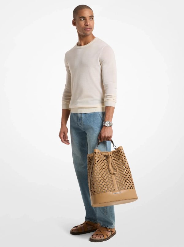 Michael Kors Whitley Medium Hand-Woven Backpack