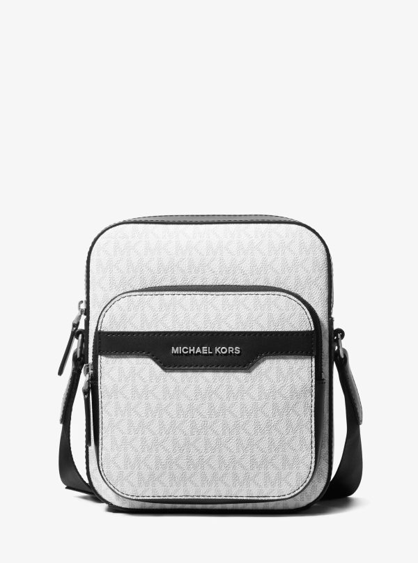 Michael Kors Hudson Mini Signature Logo Flight Bag