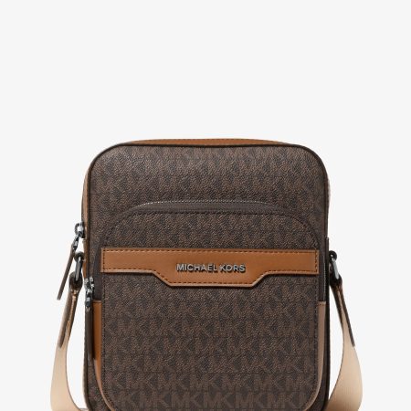 Michael Kors Hudson Mini Signature Logo Flight Bag