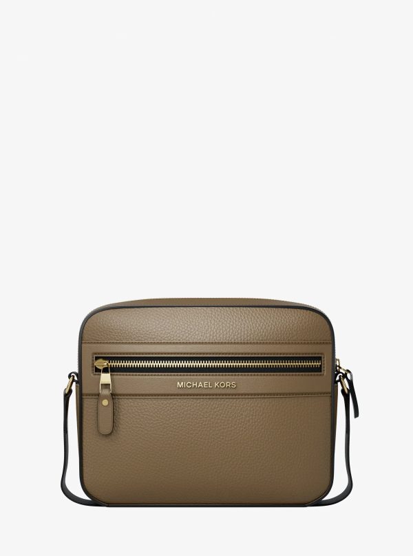 Michael Kors Jet Set Pebbled Leather Crossbody Bag