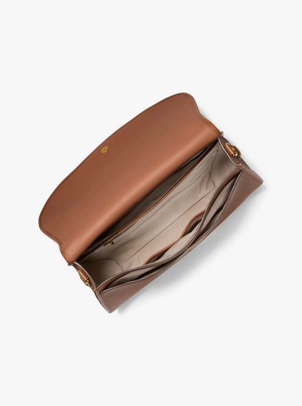 Michael Kors Holmes Extra-Large Pebbled Leather Convertible Messenger Bag