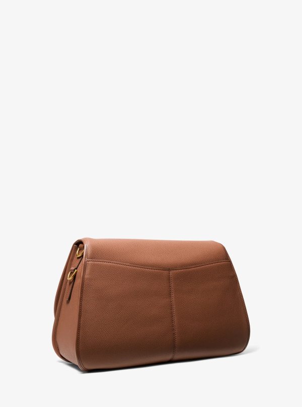 Michael Kors Holmes Extra-Large Pebbled Leather Convertible Messenger Bag