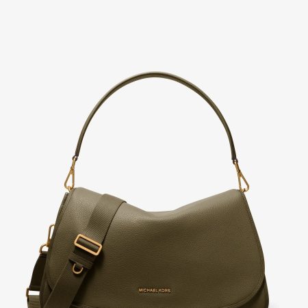 Michael Kors Holmes Extra-Large Pebbled Leather Convertible Messenger Bag