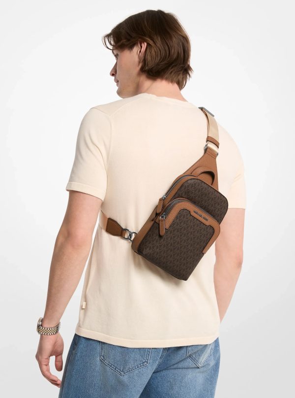 Michael Kors Hudson Signature Logo Sling Pack