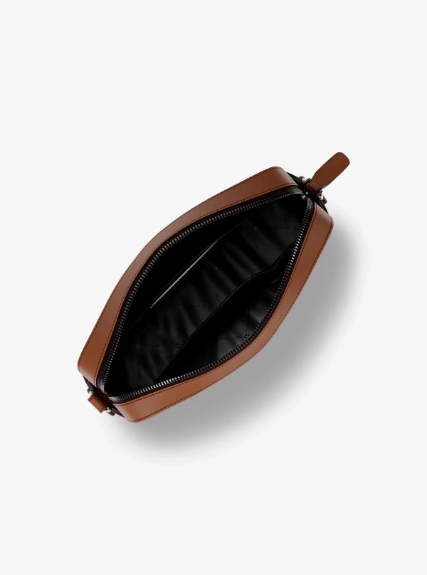Michael Kors Jet Set Pebbled Leather Crossbody Bag