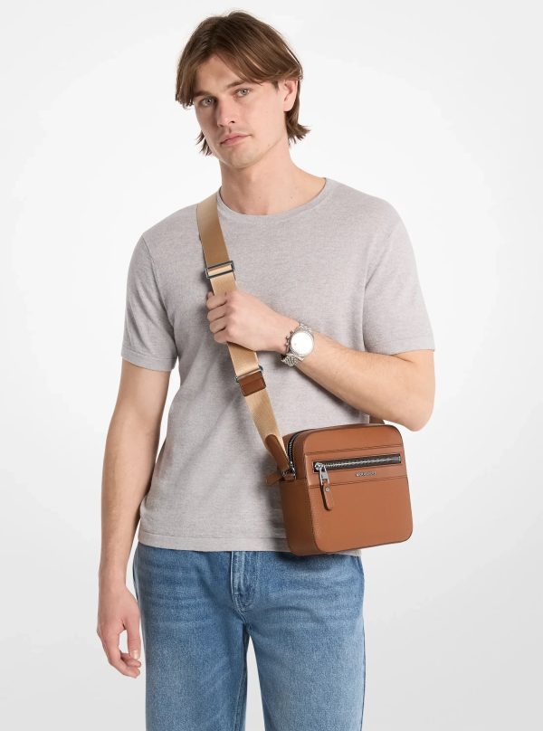 Michael Kors Jet Set Pebbled Leather Crossbody Bag