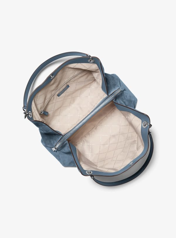 Michael Kors Christina Large Suede Shoulder Bag - Preorder