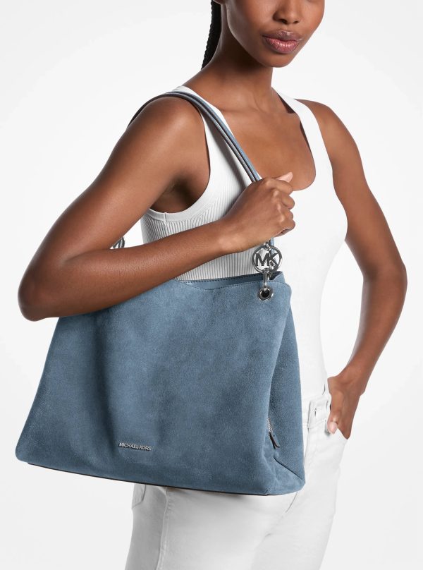 Michael Kors Christina Large Suede Shoulder Bag - Preorder