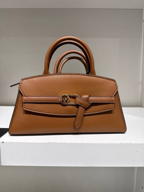 Michael Kors Greta Small Leather Convertible Crossbody Bag Luggage - Preorder
