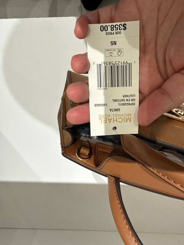 Michael Kors Greta Small Leather Convertible Crossbody Bag Luggage - Preorder
