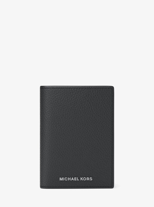 Michael Kors Hudson Pebbled Leather Folio Card Case