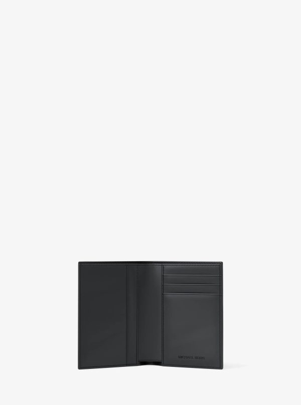 Michael Kors Hudson Pebbled Leather Folio Card Case