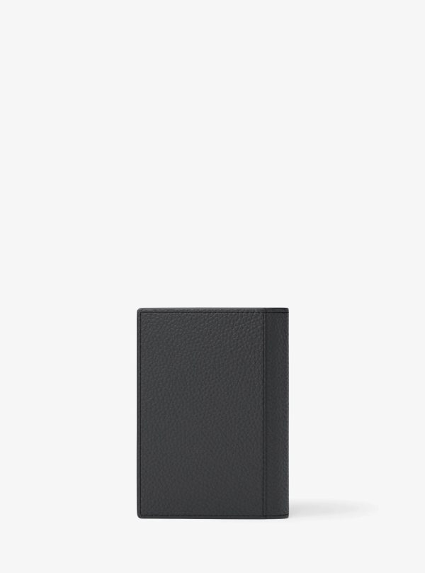 Michael Kors Hudson Pebbled Leather Folio Card Case