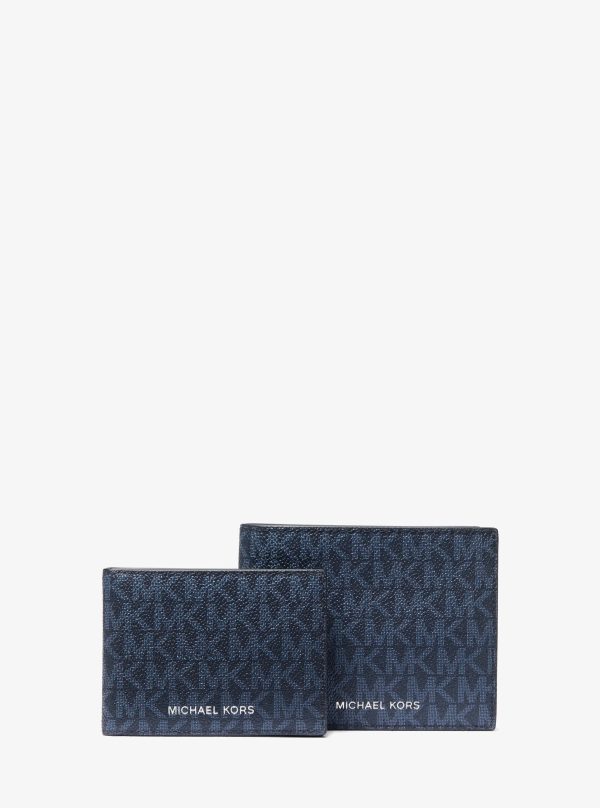 Michael Kors Harrison Logo Billfold Wallet With Passcase