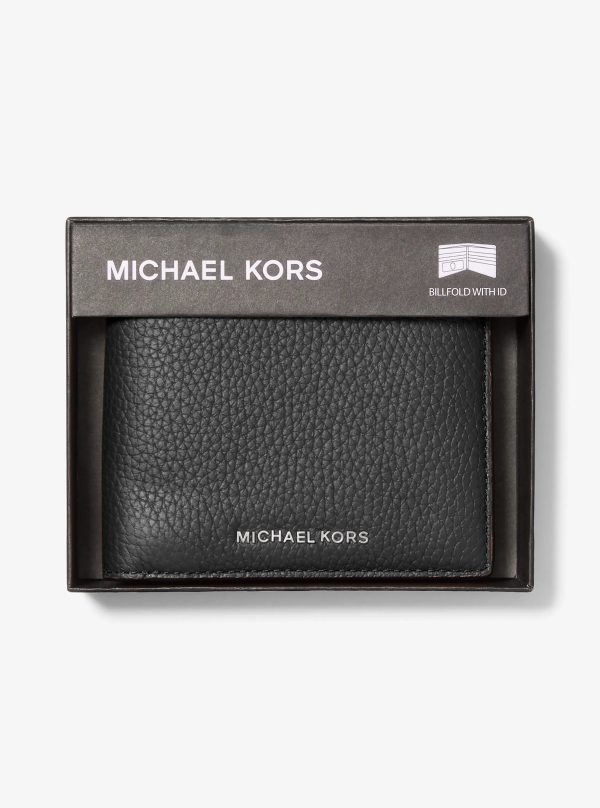 Michael Kors Hudson Pebbled Leather Billfold Wallet