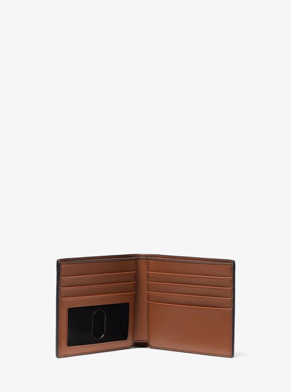 Michael Kors Hudson Pebbled Leather Billfold Wallet