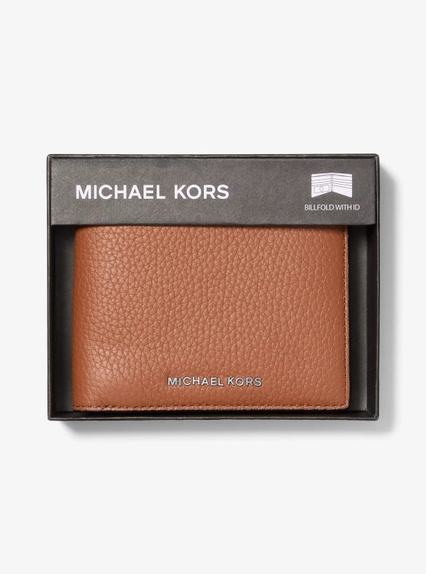Michael Kors Hudson Pebbled Leather Billfold Wallet