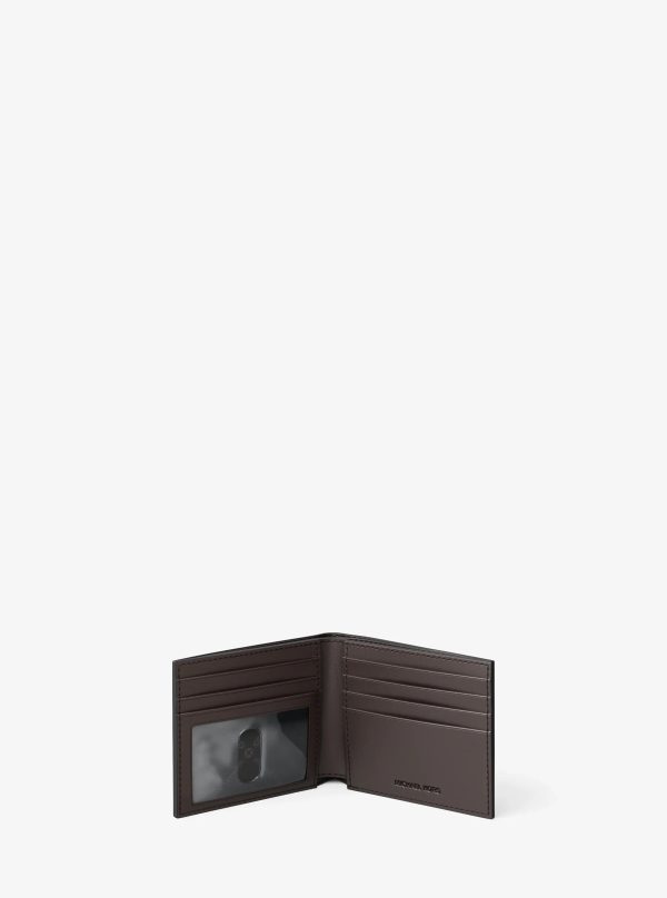 Michael Kors Hudson Pebbled Leather Billfold Wallet