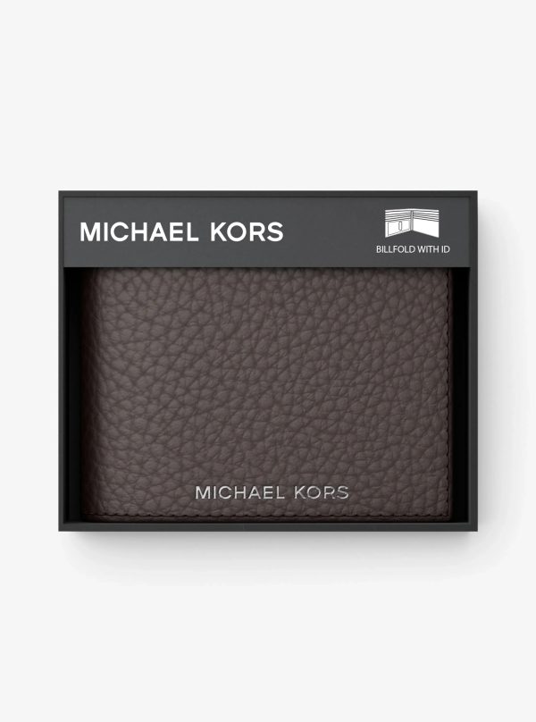 Michael Kors Hudson Pebbled Leather Billfold Wallet