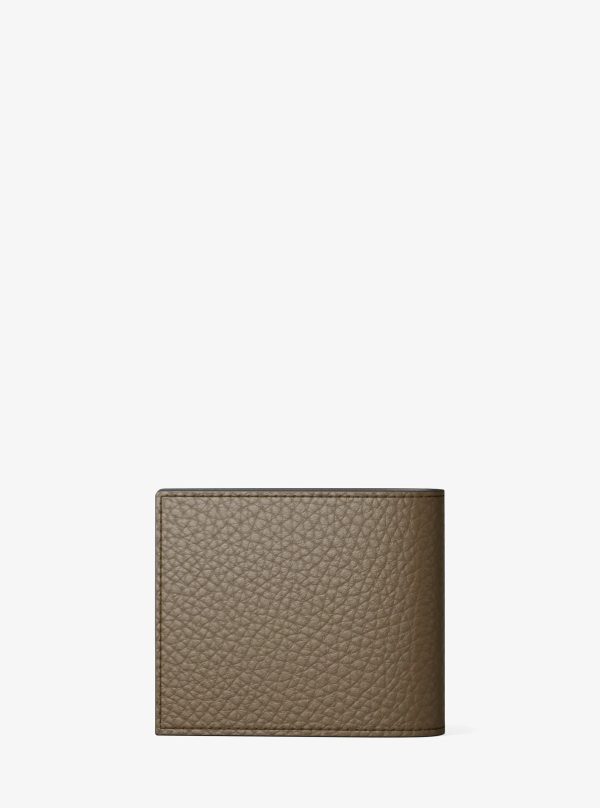 Michael Kors Hudson Pebbled Leather Billfold Wallet