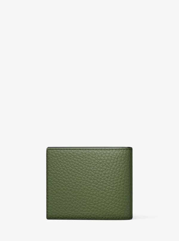 Michael Kors Hudson Pebbled Leather Billfold Wallet
