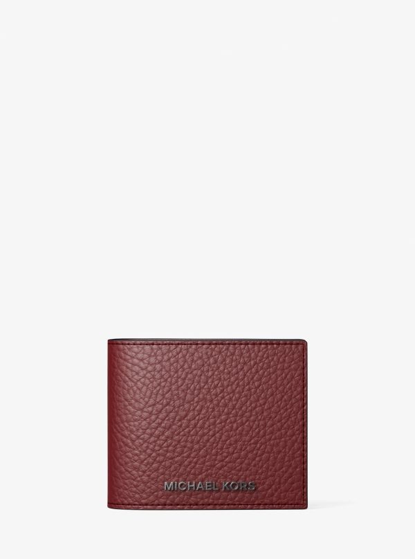 Michael Kors Hudson Pebbled Leather Billfold Wallet