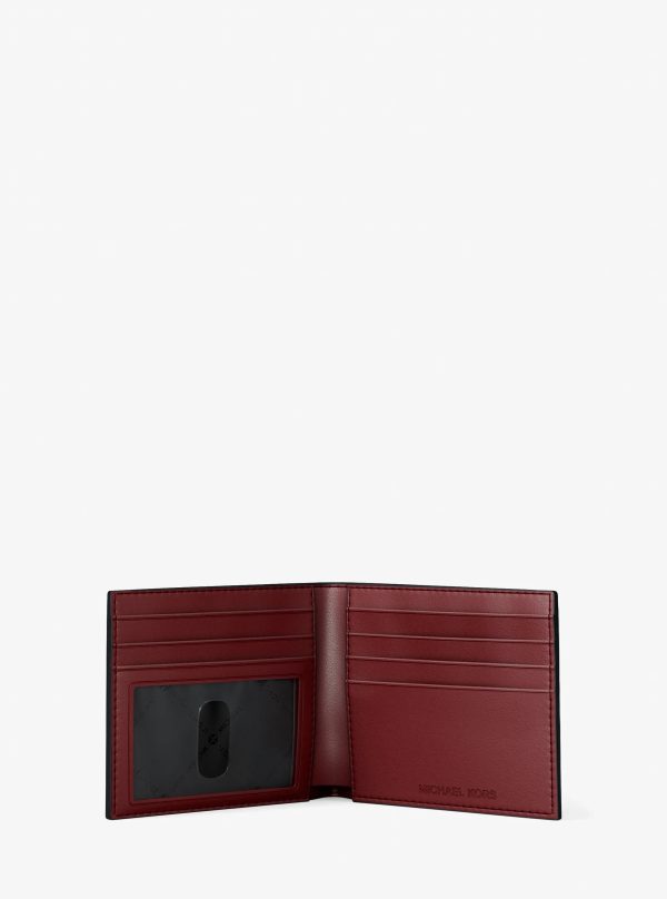 Michael Kors Hudson Pebbled Leather Billfold Wallet
