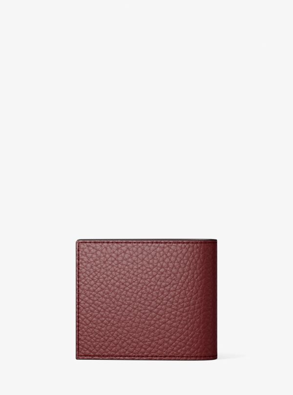 Michael Kors Hudson Pebbled Leather Billfold Wallet