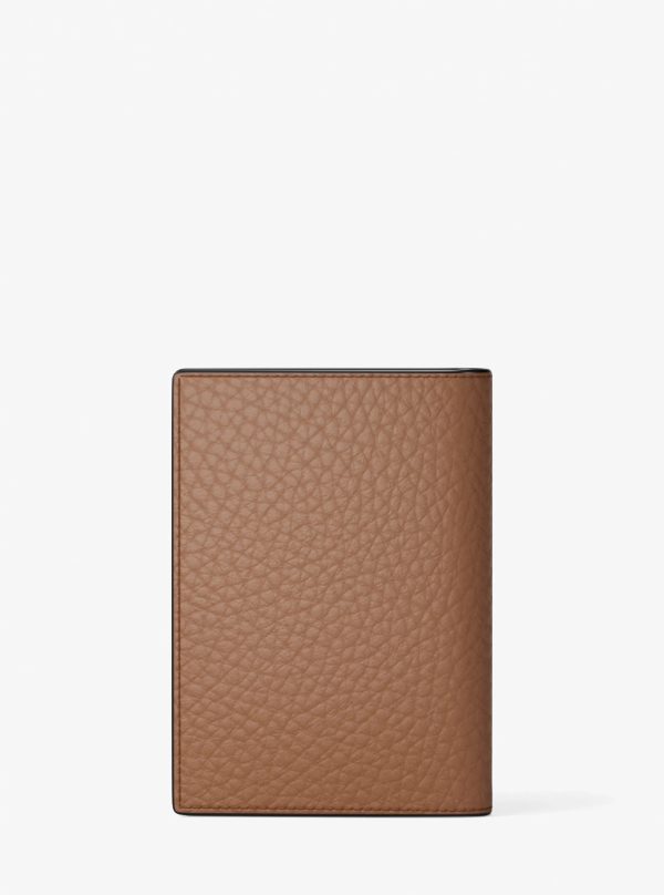 Michael Kors Hudson Pebbled Leather Folio Card Case